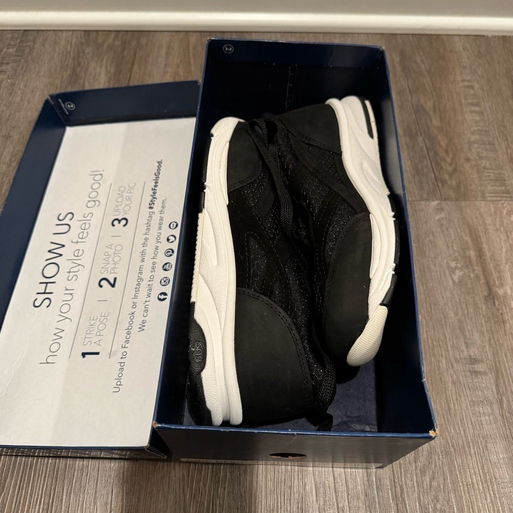 SAS Tour Mesh Nova Black Comfort Walking Sneakers - Picture 11 of 13